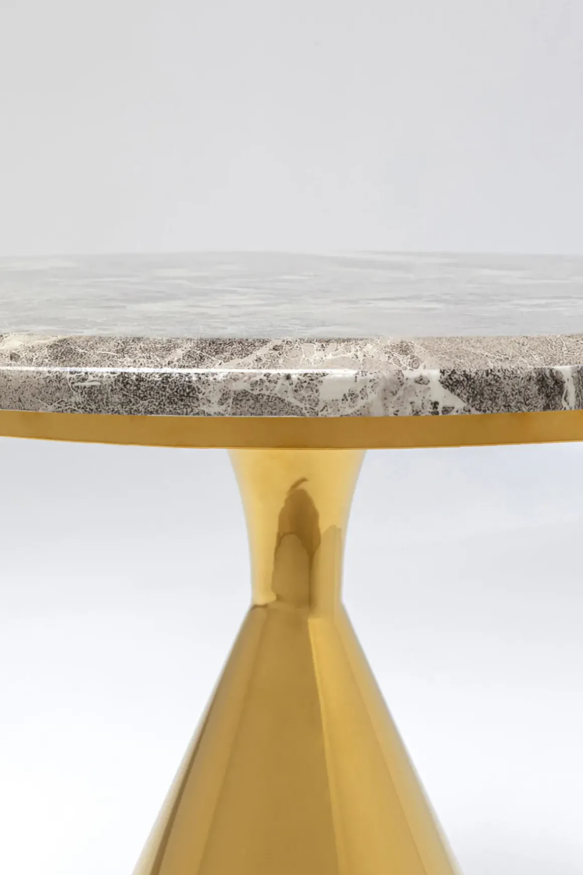 Sidobord Rita - Guld, Ø50cm - KARE Design