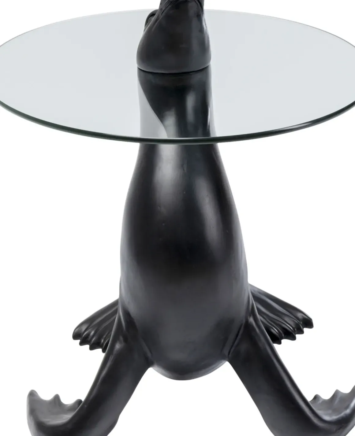 Sidobord Sea Lion - Sjölejon, Svart, Ø50cm - KARE Design