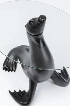 Sidobord Sea Lion - Sjölejon, Svart, Ø50cm - KARE Design