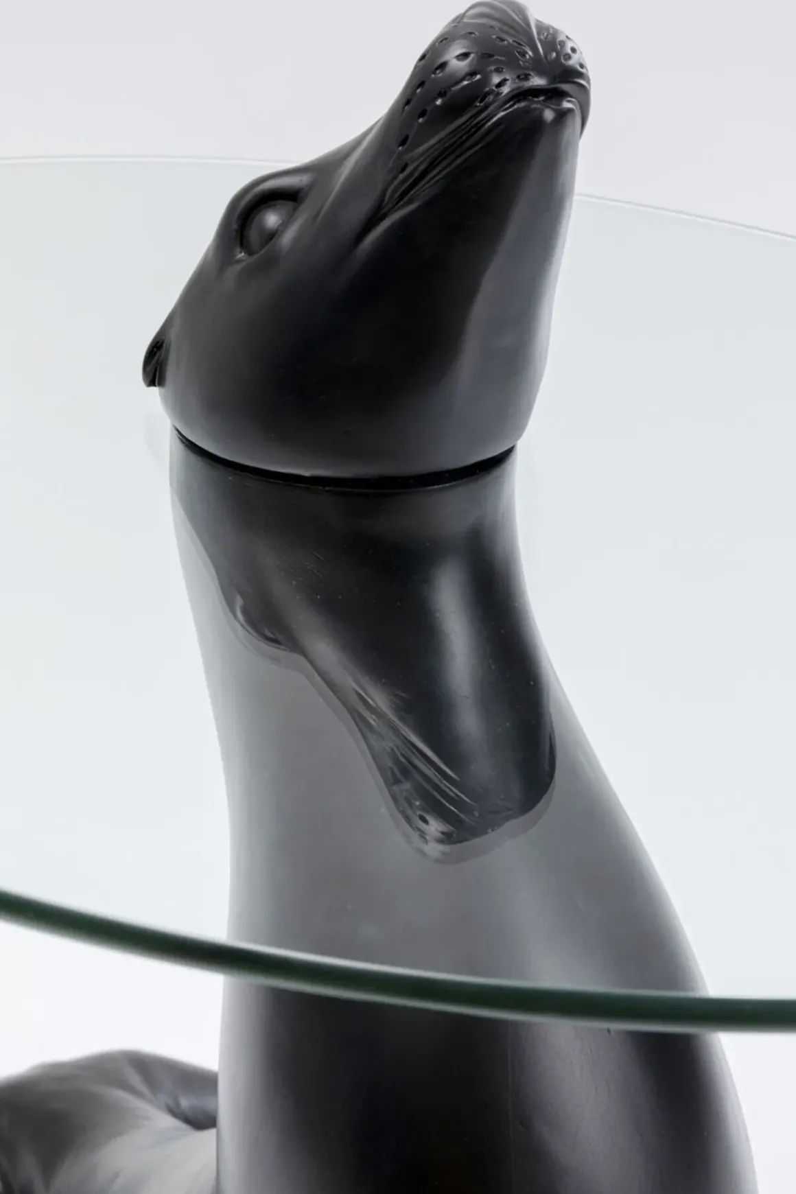 Sidobord Sea Lion - Sjölejon, Svart, Ø50cm - KARE Design