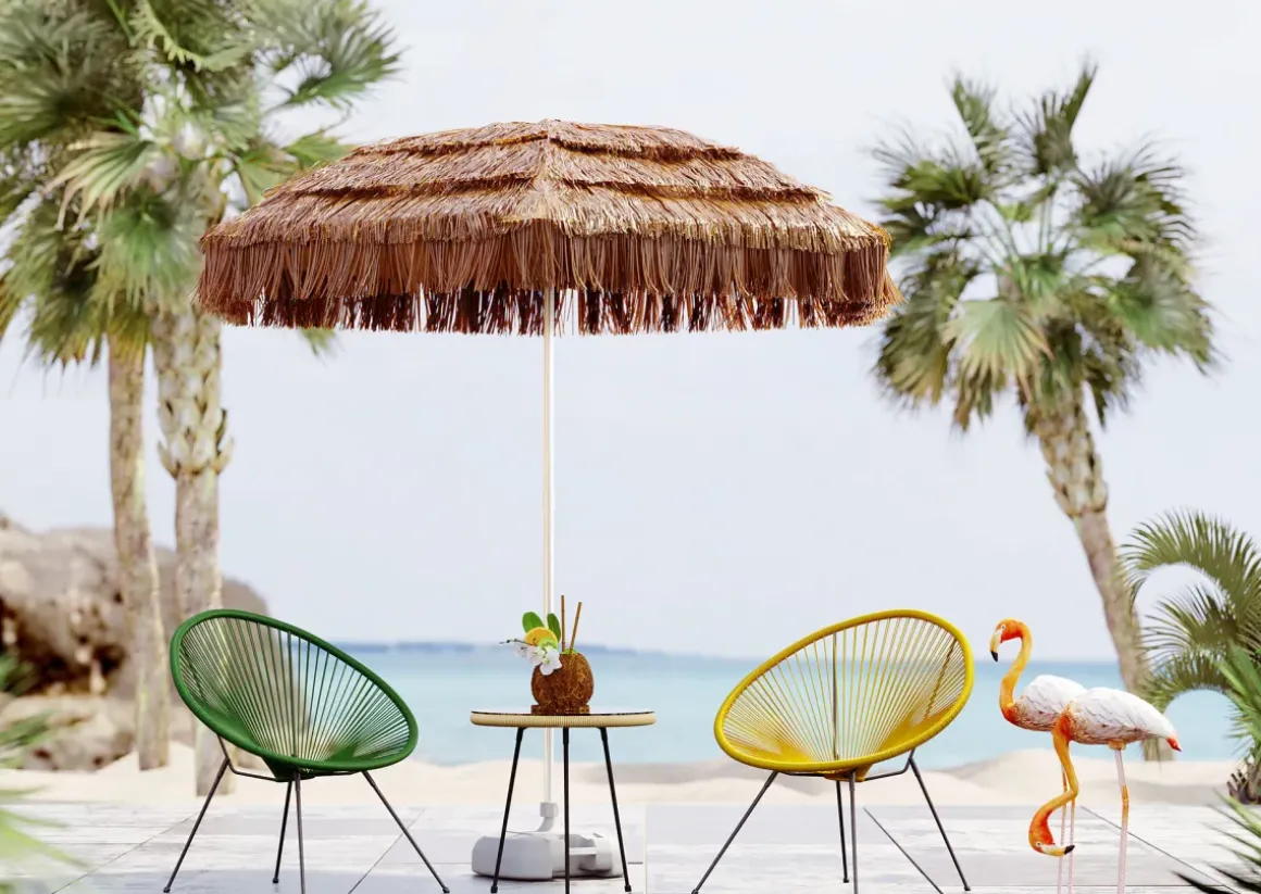 Sidobord Trädgård Acapulco - Natur Ø50cm - KARE Design