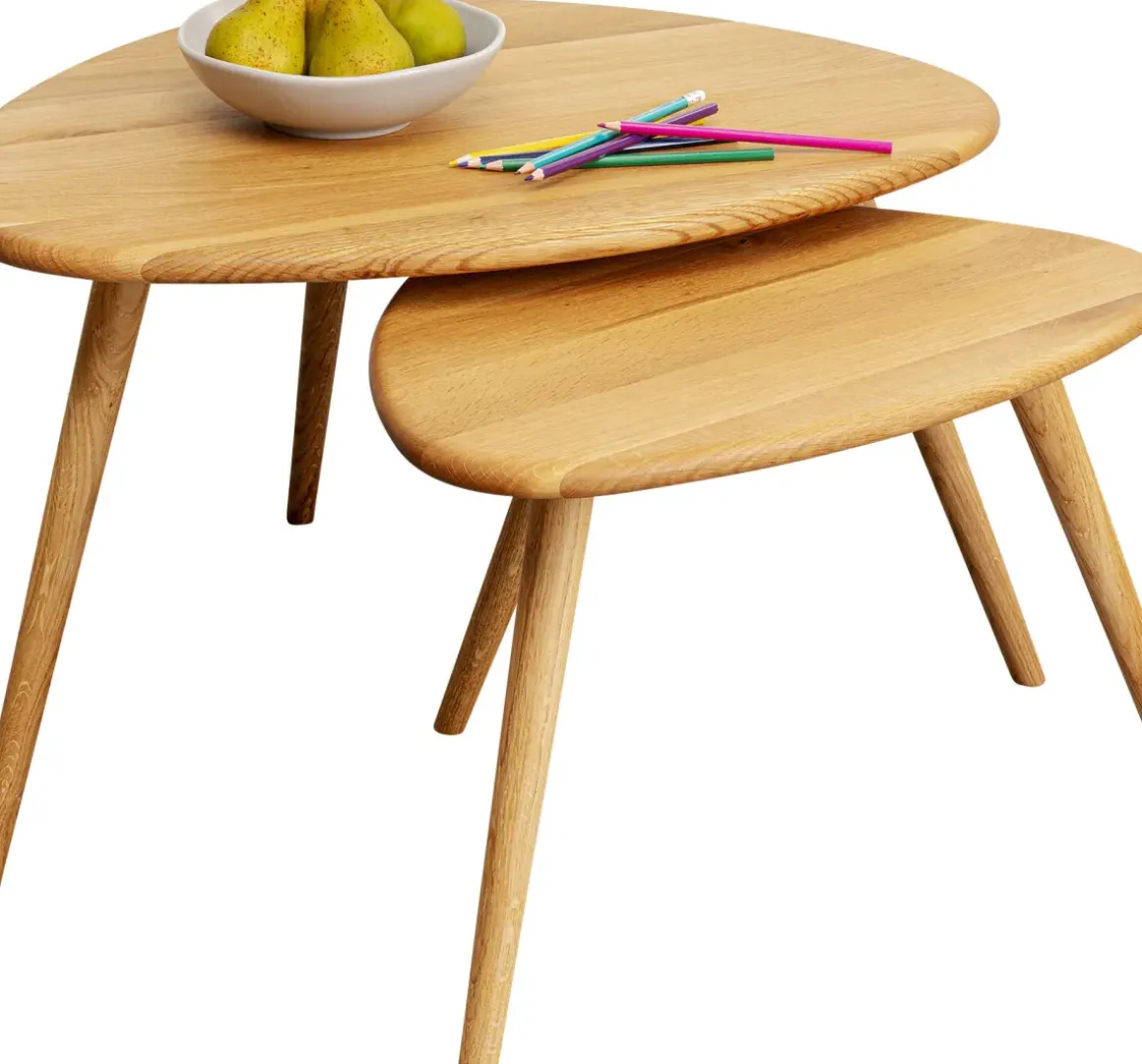 Sidobord Vigo - Set med 2 Bord i Ek - KARE Design
