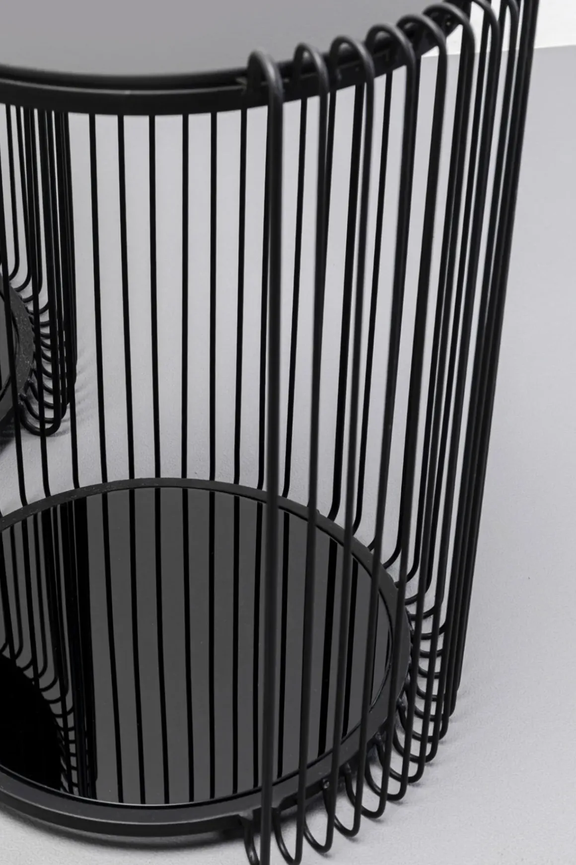 Sidobord Wire Double - Svart, set med 2 bord - KARE Design