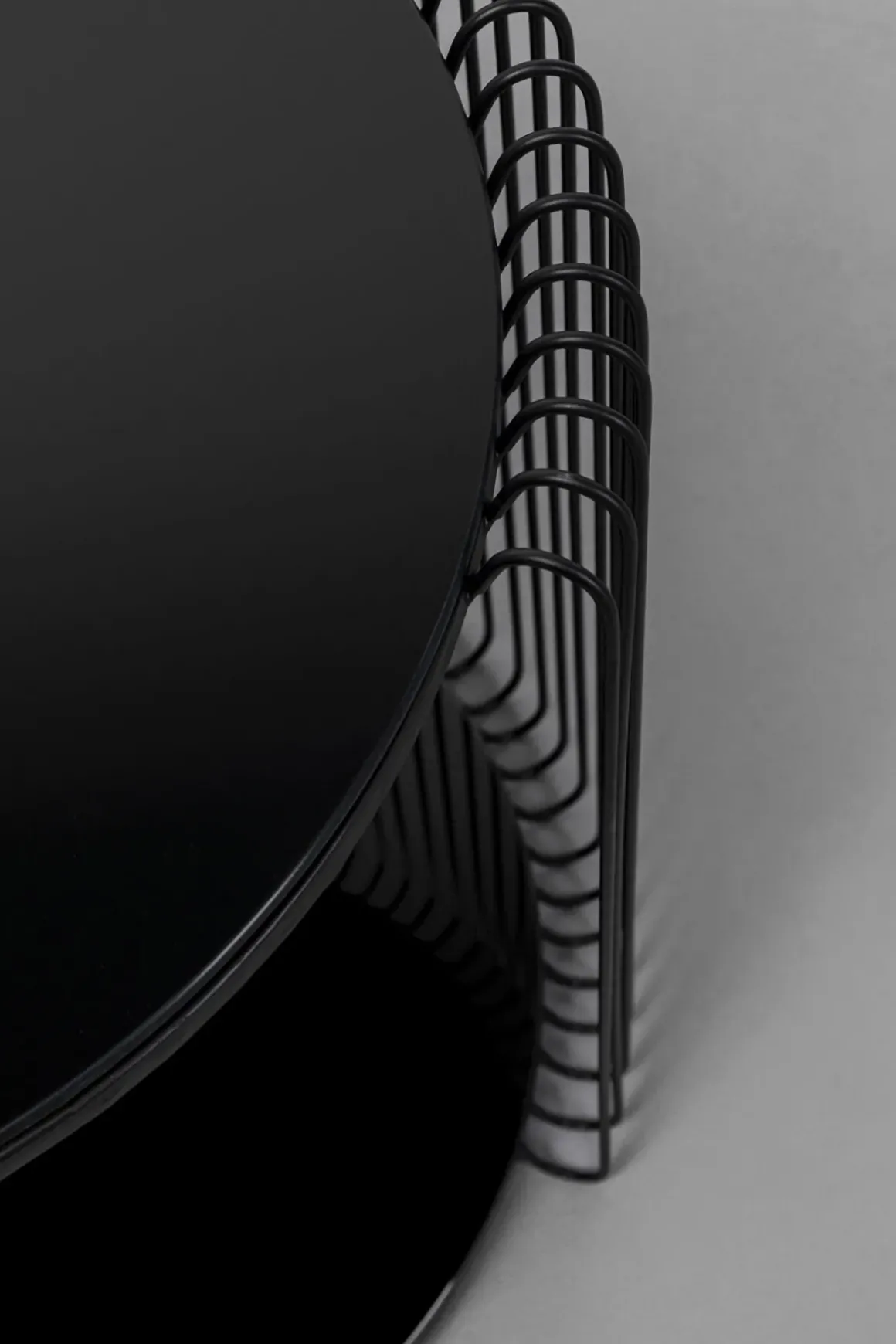 Sidobord Wire Double - Svart, set med 2 bord - KARE Design