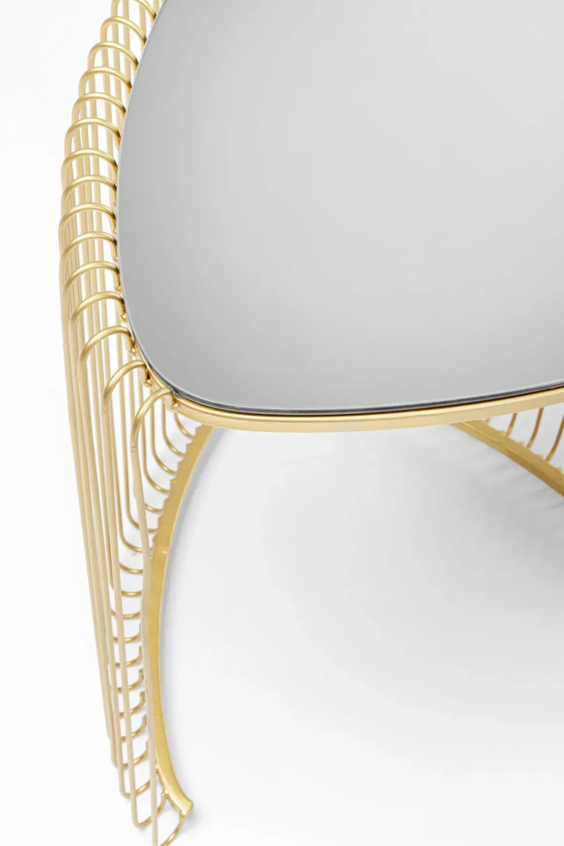Sidobord Wire Triangle - Guld, 2-set - KARE Design