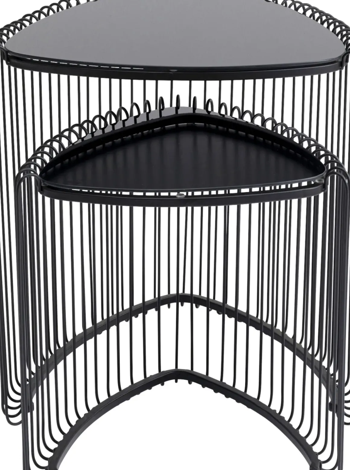 Sidobord Wire Triangle - Svart, 2-set - KARE Design