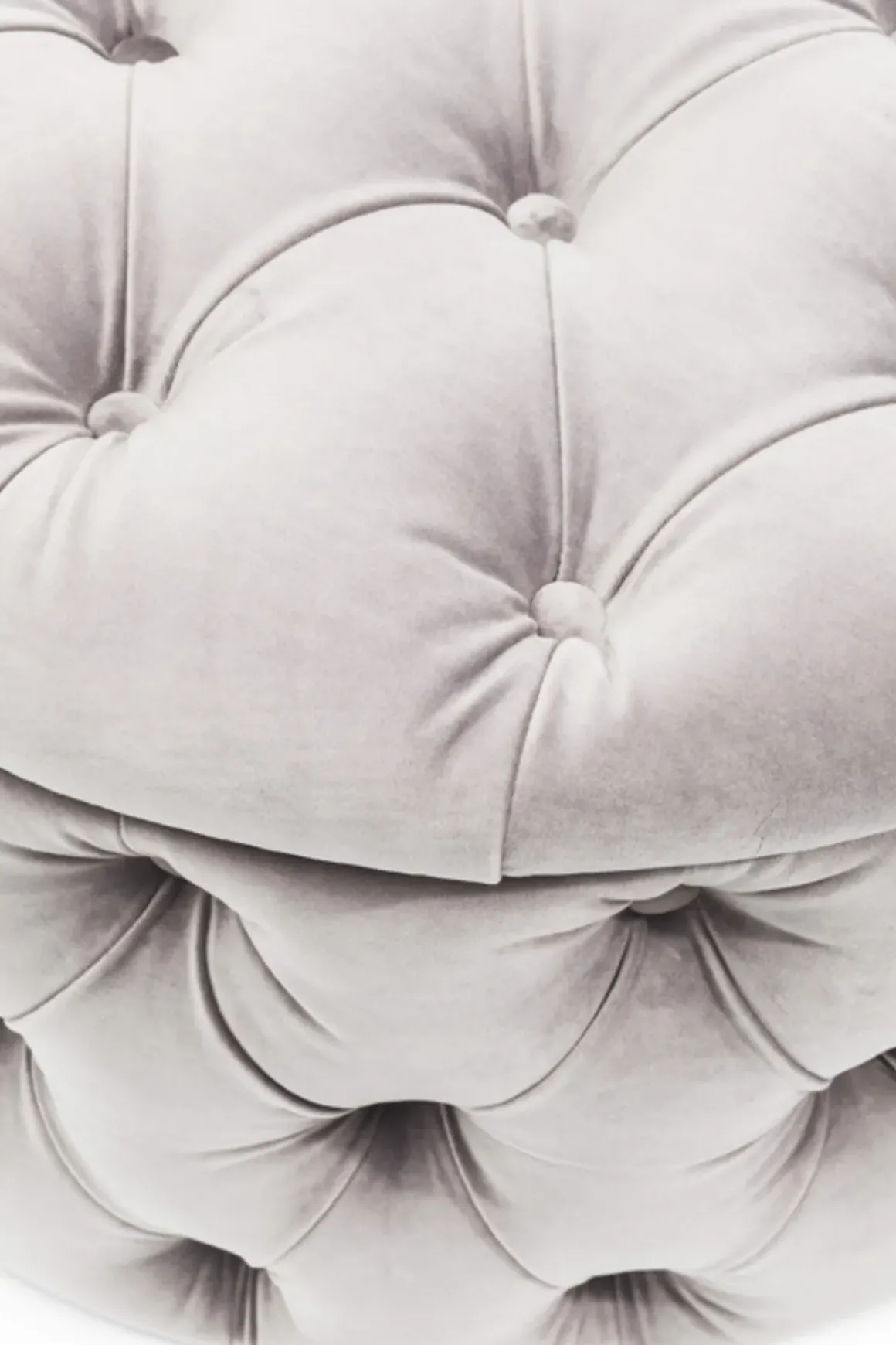 Sittpuff Desire - Grå Sammet Ø47cm - KARE Design