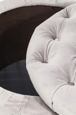 Sittpuff Desire - Grå Sammet Ø47cm - KARE Design