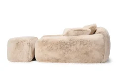 Sittpuff Lovebed Mika Cream, 131cm - KARE Design