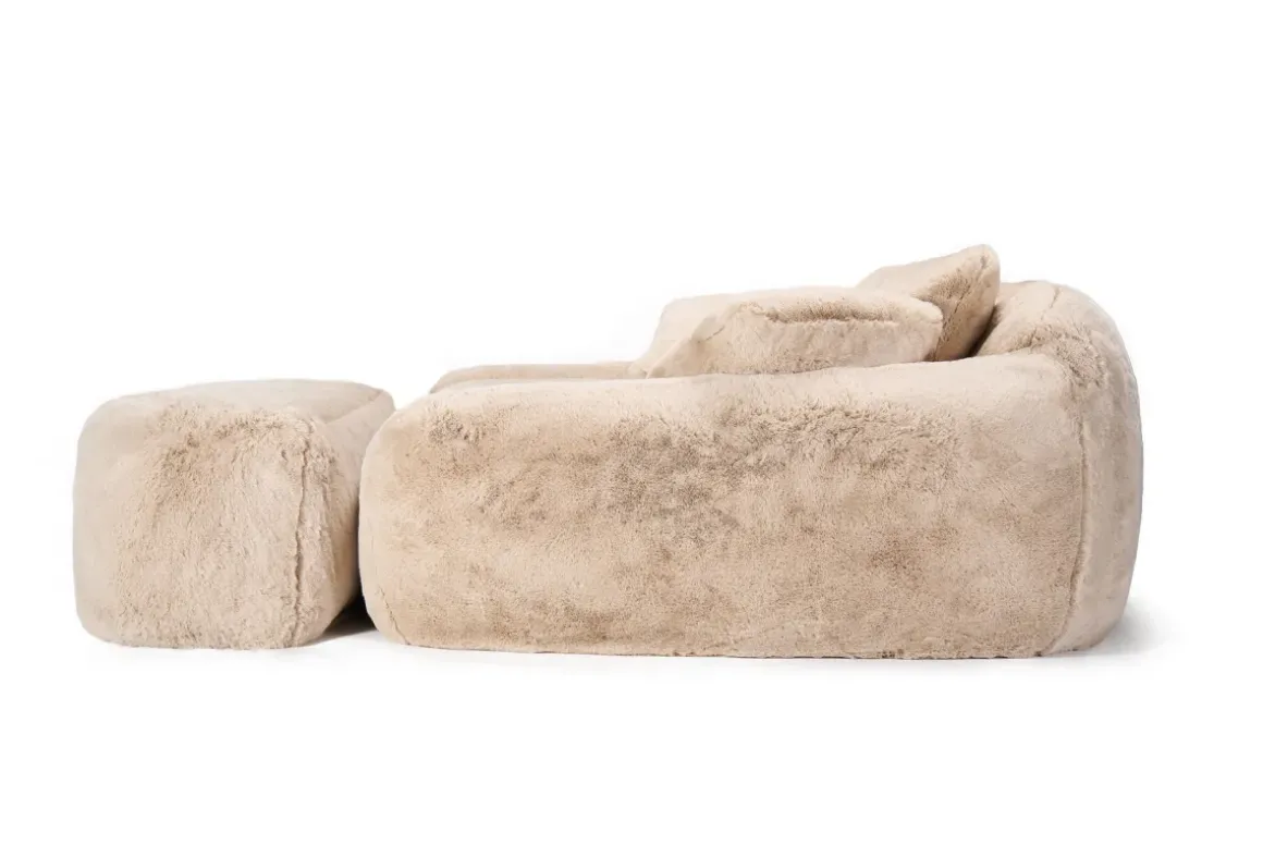 Sittpuff Lovebed Mika Cream, 131cm - KARE Design
