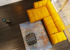 Sittpuff - Modul Belami - Amber sammet - KARE Design