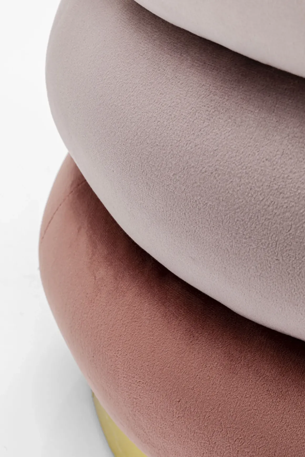 Sittpuff Sandwich - Sammet Puderrosa - KARE Design