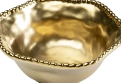 Skål Bell Gold - Porslin i Guldfinish, Ø16cm - KARE Design
