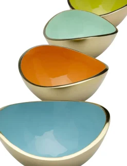 Skål Samba - Olika Färger, Utsida i Mässing (4/Set) - KARE Design