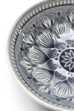 Skål Sicilia Mandala - Grå Keramik, Ø18cm - KARE Design