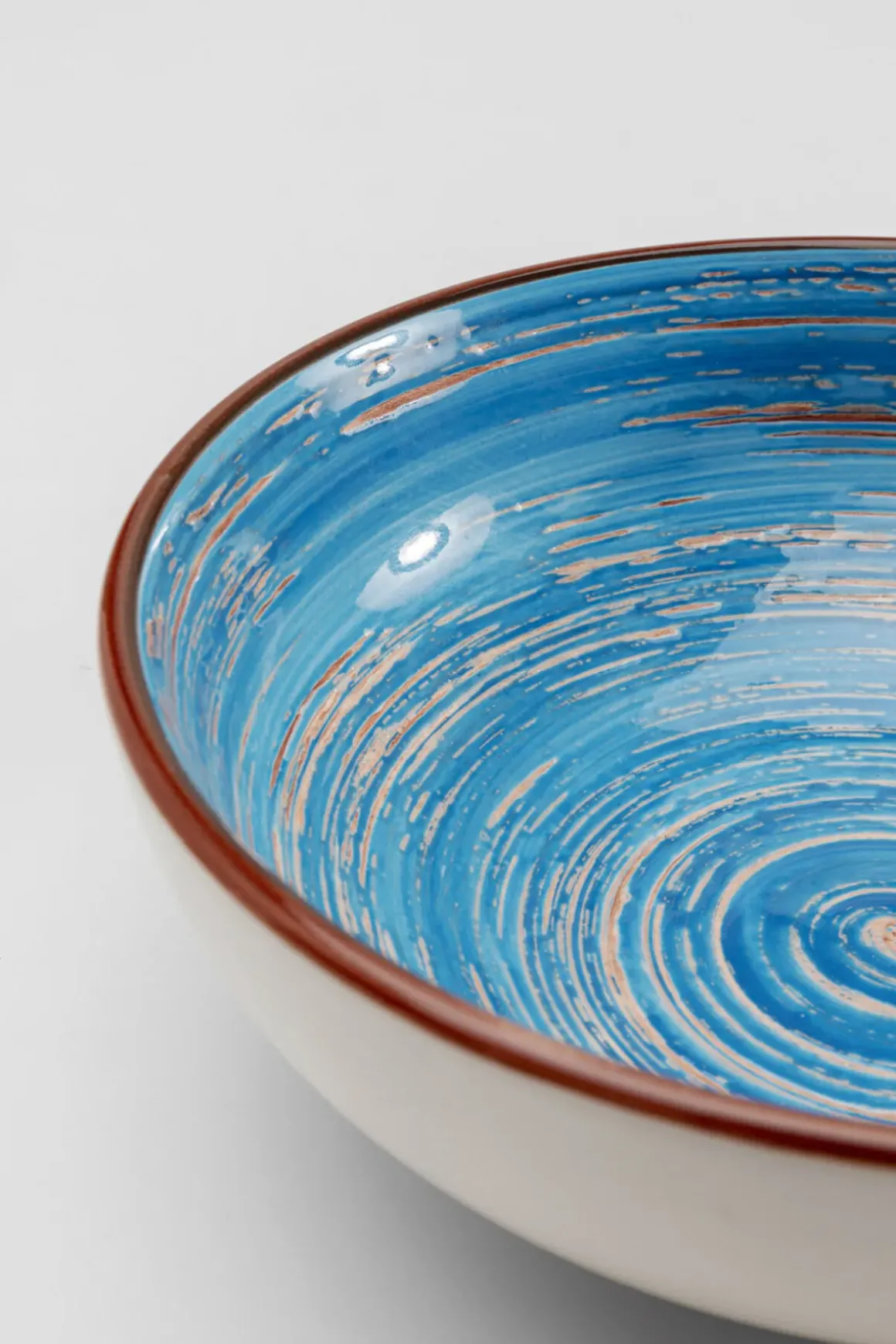 Skål Swirl - Blå Ø18cm - KARE Design