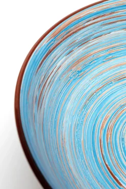 Skål Swirl - Blå, Ø22cm - KARE Design
