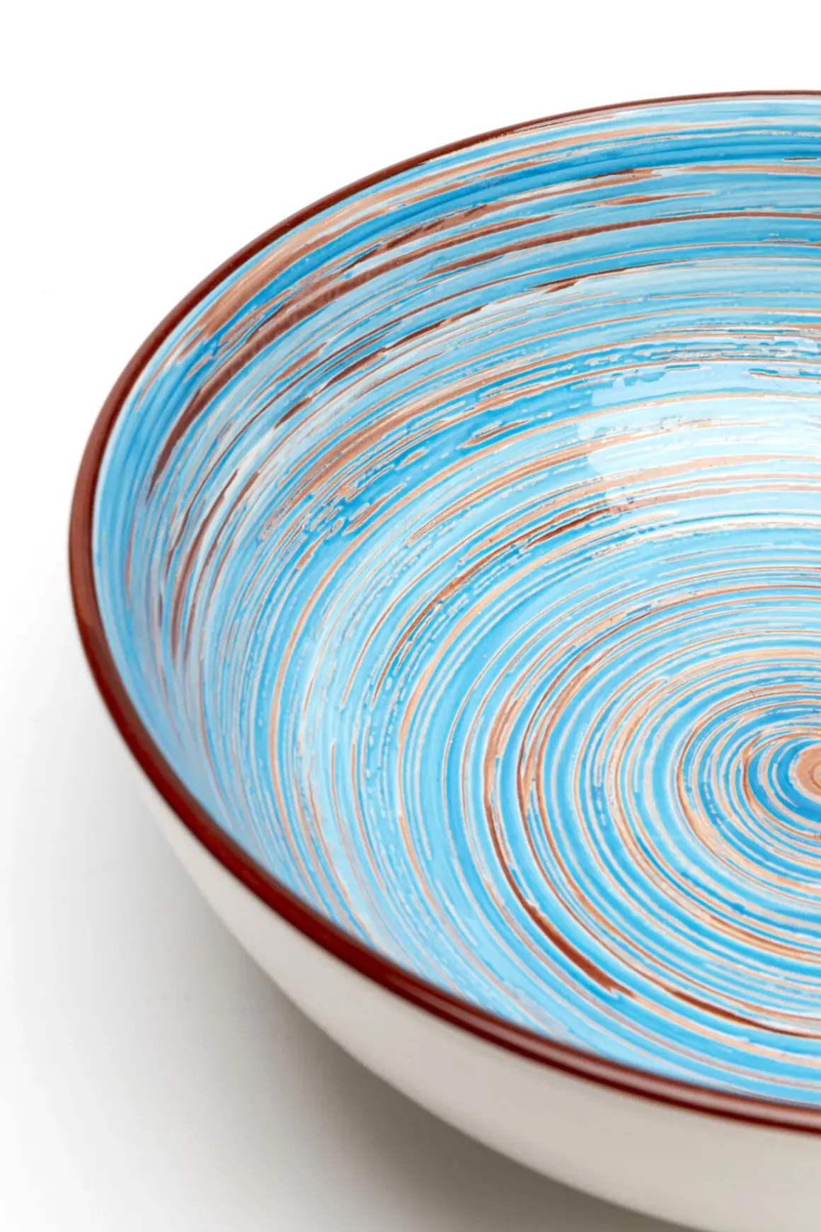 Skål Swirl - Blå, Ø22cm - KARE Design