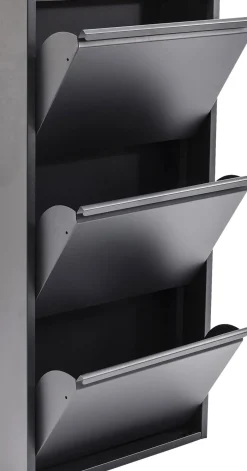 Skoskåp Caruso - Antracit Grå, 103x50cm - 3 Lådor - KARE Design