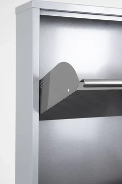 Skoskåp Caruso - Borstad Metall, 170x50cm - 5 Lådor - KARE Design