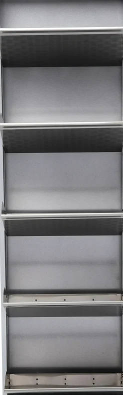 Skoskåp Caruso - Borstad Metall, 170x50cm - 5 Lådor - KARE Design
