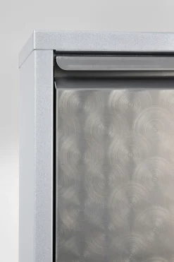 Skoskåp Caruso - Borstad Metall, 170x50cm - 5 Lådor - KARE Design