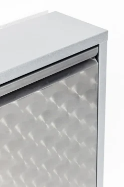 Skoskåp Caruso - Borstad Metall, 103x50cm - 3 Lådor - KARE Design