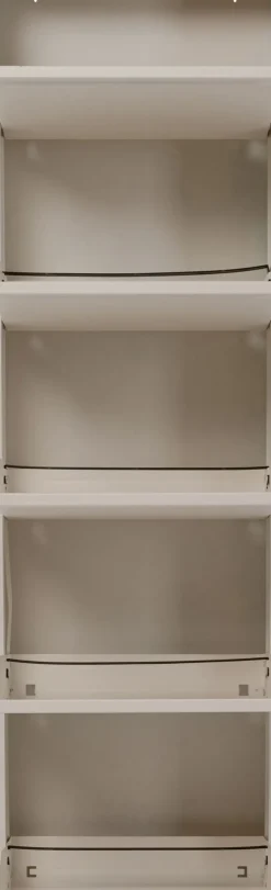 Skoskåp Caruso - Cream, 173x50cm - 5 lådor - KARE Design