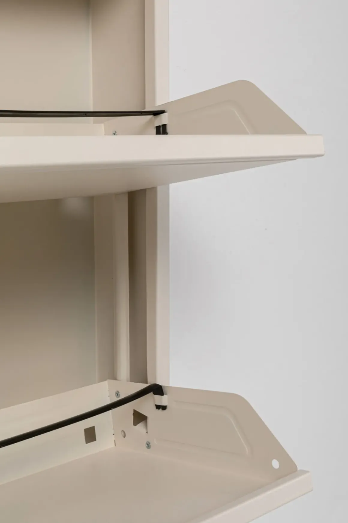 Skoskåp Caruso - Cream, 173x50cm - 5 lådor - KARE Design