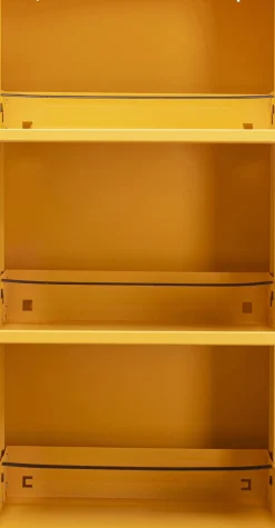 Skoskåp Caruso - Gul, 103x50cm - 3 Lådor - KARE Design