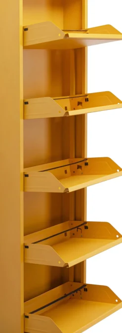 Skoskåp Caruso - Gul, 170x50cm - 5 Lådor - KARE Design