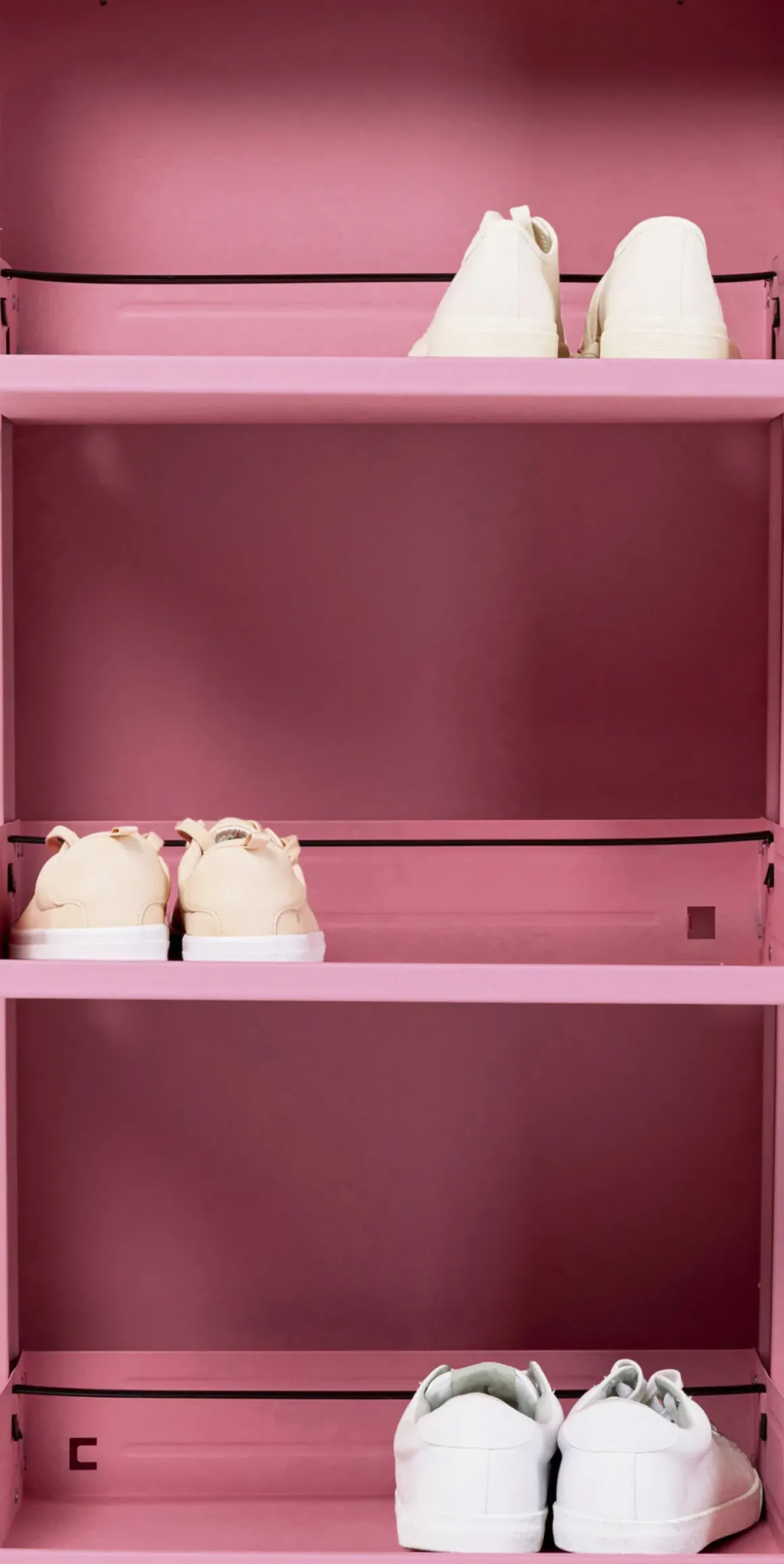 Skoskåp Caruso - Rosa, 103x50cm - 3 lådor - KARE Design