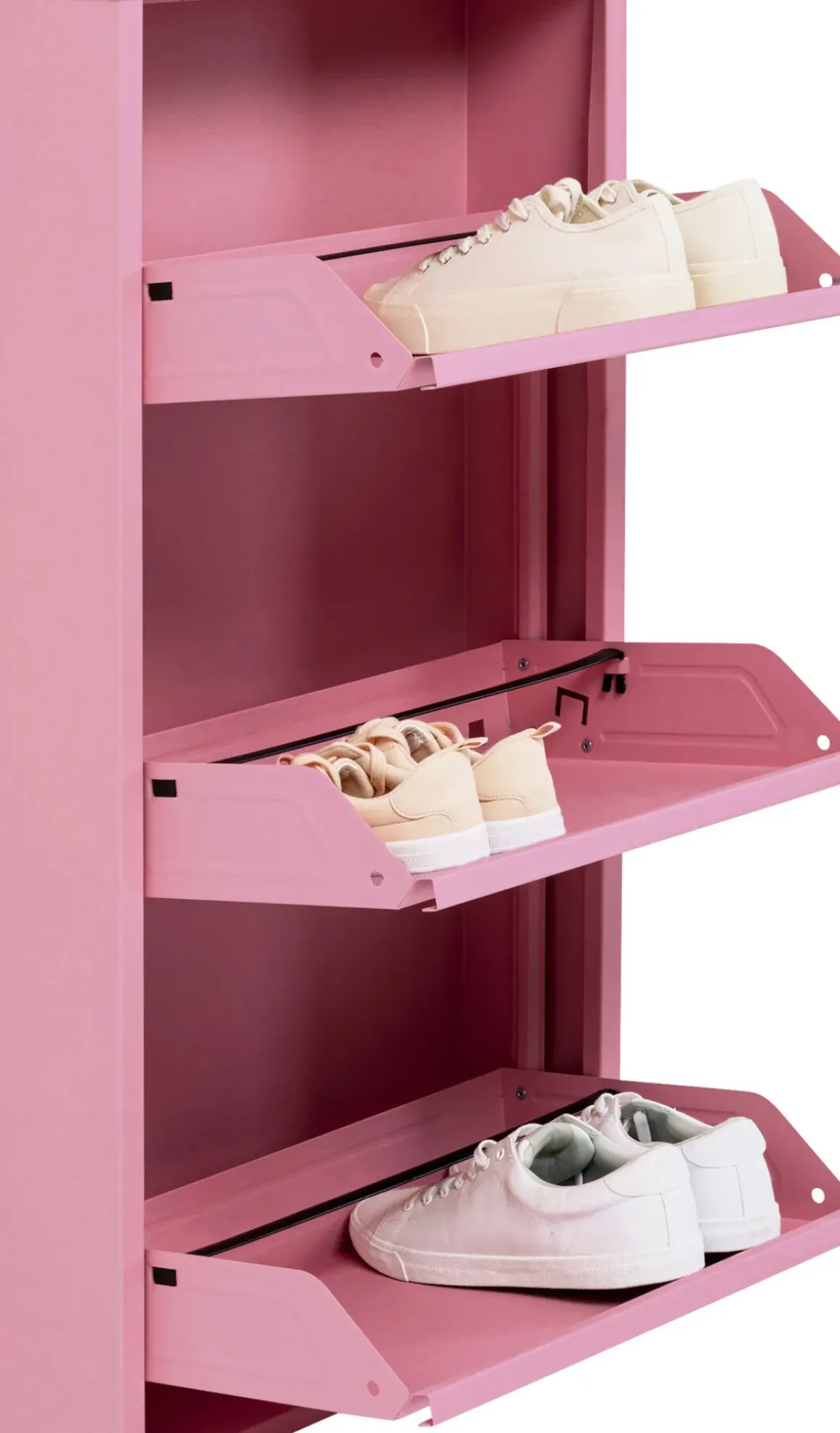 Skoskåp Caruso - Rosa, 103x50cm - 3 lådor - KARE Design
