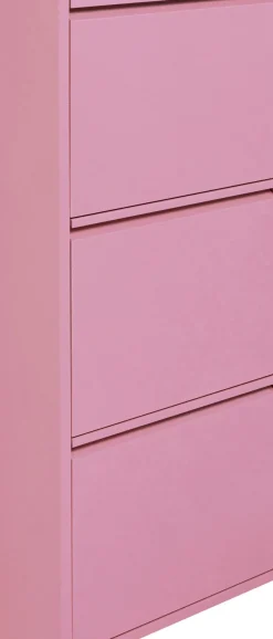 Skoskåp Caruso - Rosa, 103x50cm - 3 lådor - KARE Design