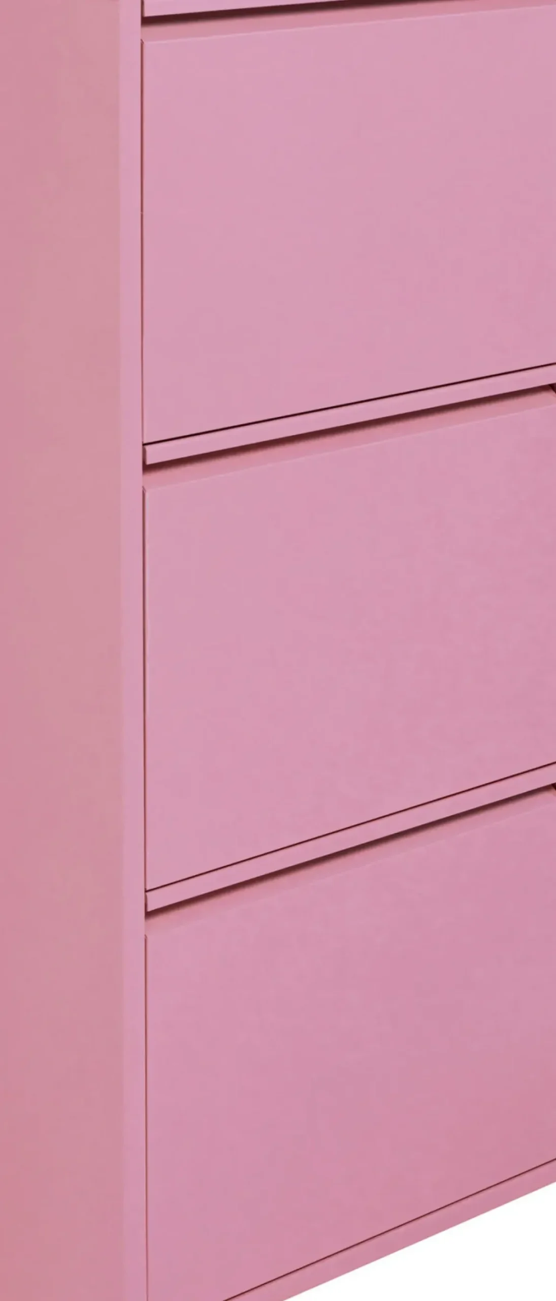 Skoskåp Caruso - Rosa, 103x50cm - 3 lådor - KARE Design