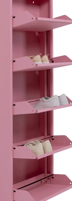 Skoskåp Caruso - Rosa, 170x50cm - 5 lådor - KARE Design