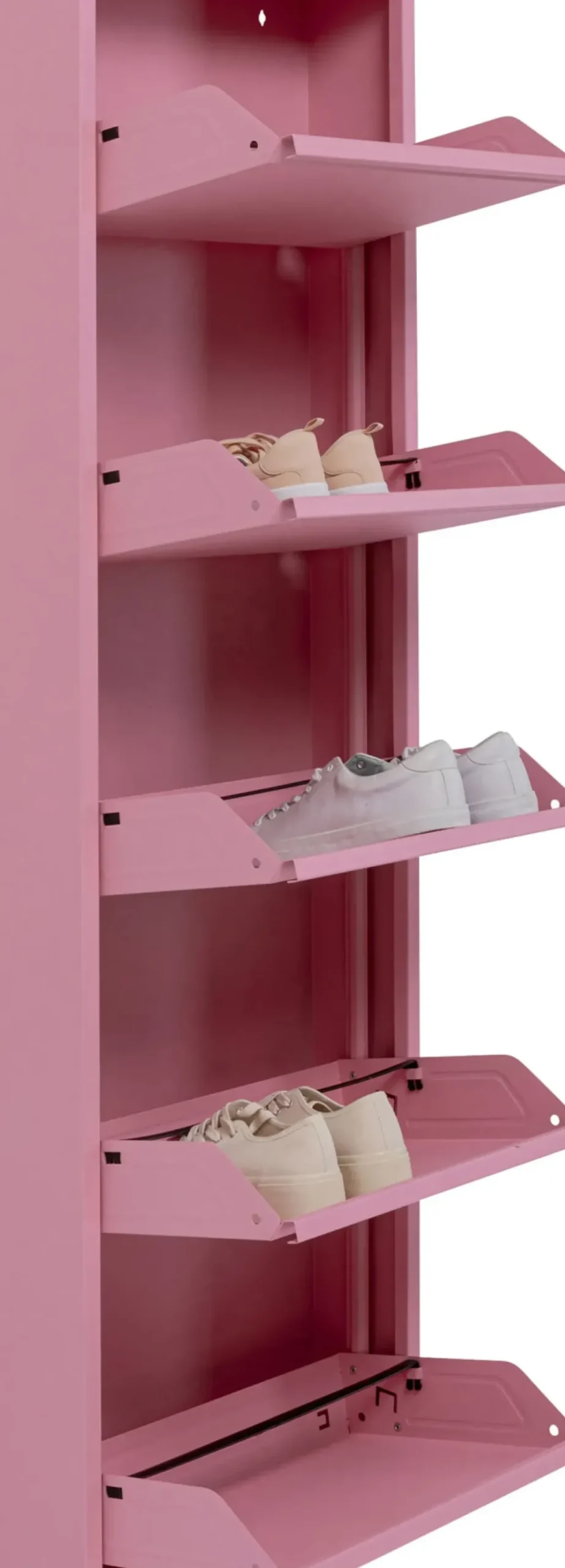 Skoskåp Caruso - Rosa, 170x50cm - 5 lådor - KARE Design