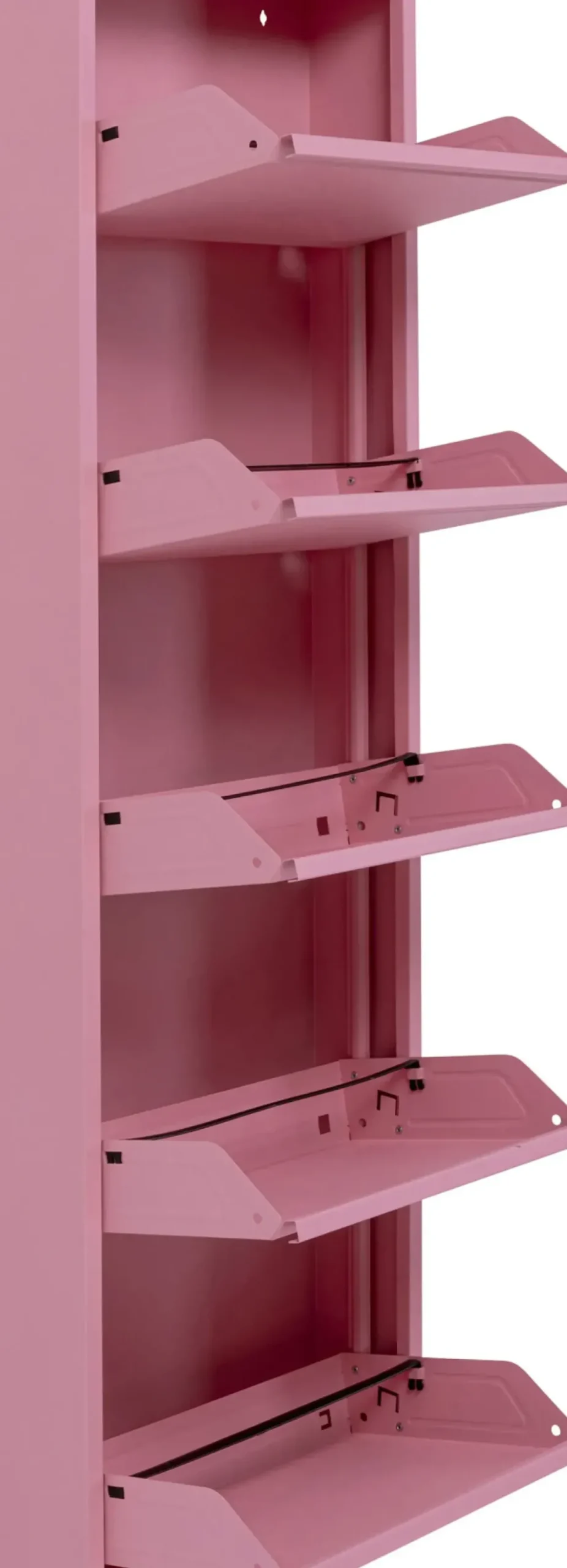 Skoskåp Caruso - Rosa, 170x50cm - 5 lådor - KARE Design