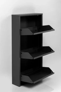 Skoskåp Caruso - Svart, 104x50cm - 3 lådor - KARE Design