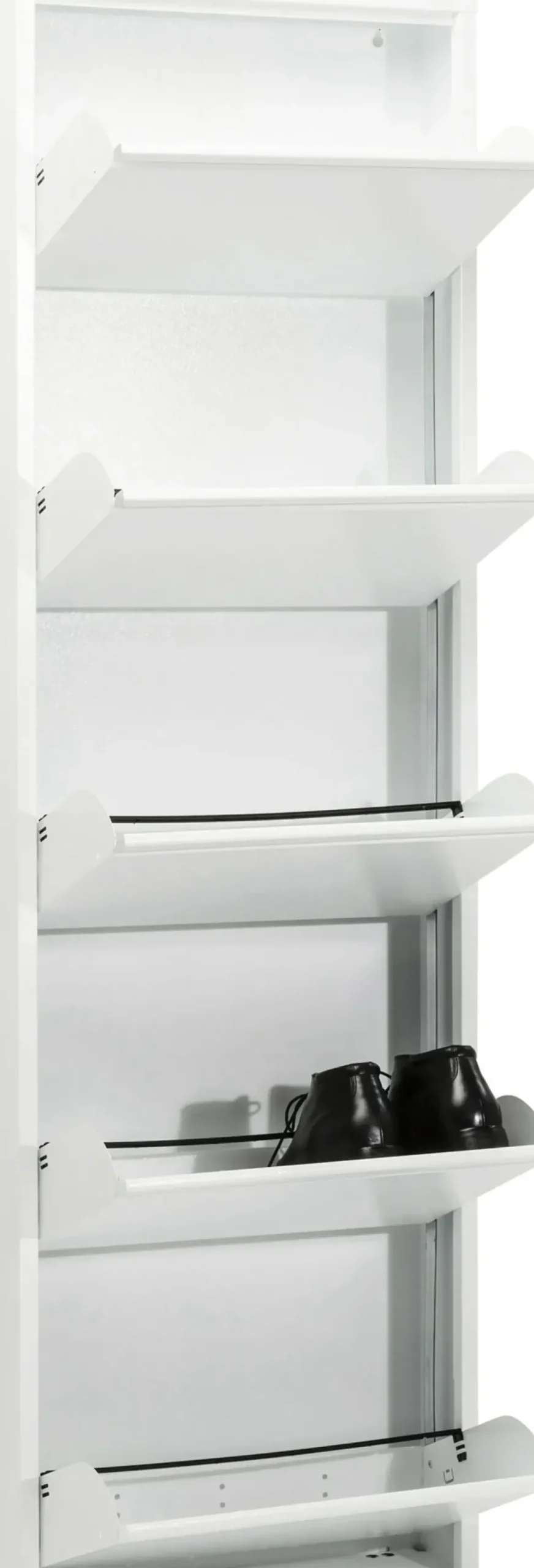 Skoskåp Caruso - Vit, 170x50cm - 5 Lådor - KARE Design