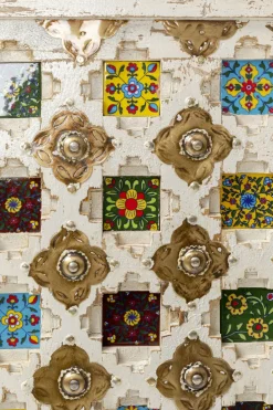 Skåp Bazar - Vit Antik Petina, 180x90cm - KARE Design