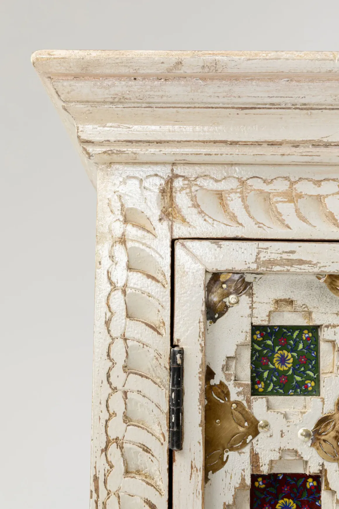 Skåp Bazar - Vit Antik Petina, 180x90cm - KARE Design