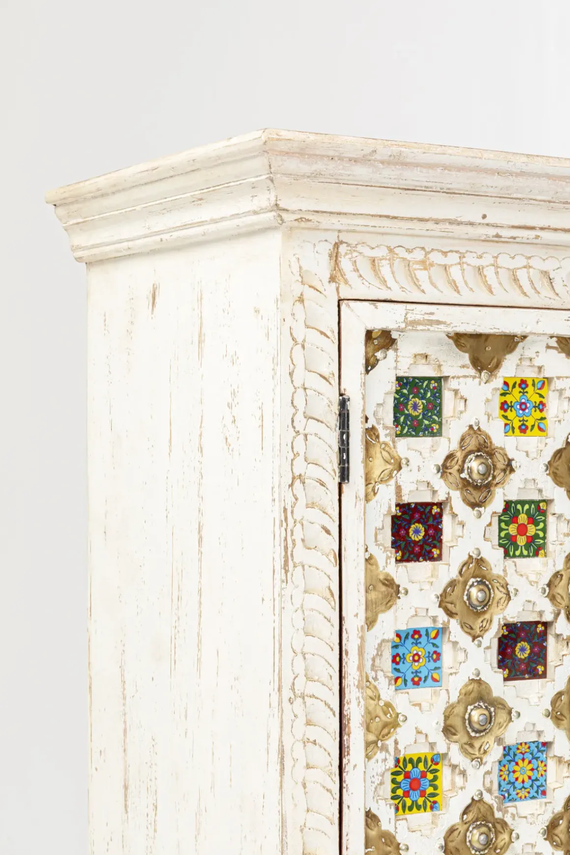 Skåp Bazar - Vit Antik Petina, 180x90cm - KARE Design