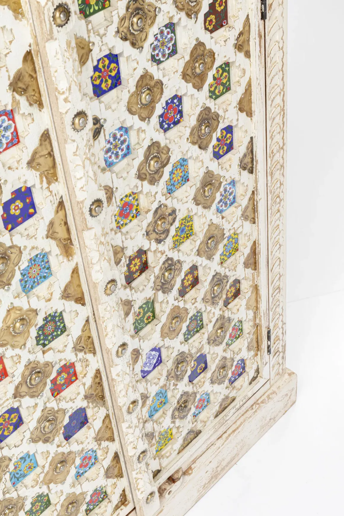 Skåp Bazar - Vit Antik Petina, 180x90cm - KARE Design