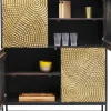 Skåp Circulo - Mört Trä/Matt Guldfinish, 150x120cm - KARE Design