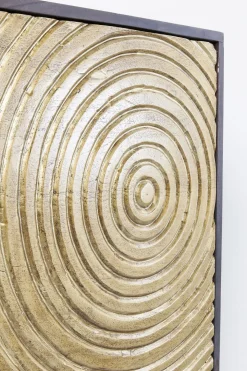 Skåp Circulo - Mört Trä/Matt Guldfinish, 150x120cm - KARE Design