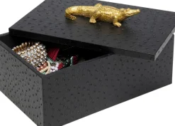 Skrin Crocodile - Svart (2/Set) - KARE Design