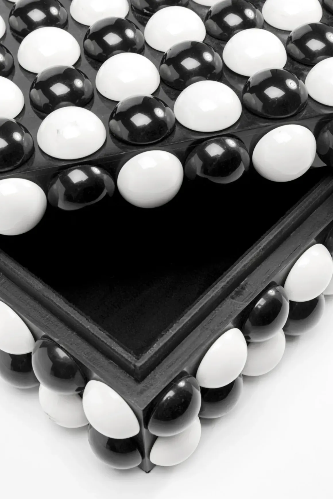 Skrin Polka Svar/Vit, 21x9cm - KARE Design