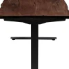 Skrivbord Harmony - Mörkt Trä/Svart - Höj/Sänkbart, 160cm - KARE Design