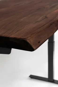 Skrivbord Harmony - Mörkt Trä/Svart - Höj/Sänkbart, 160cm - KARE Design